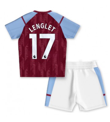 Aston Villa Clement Lenglet #17 Hemmakläder Barn 2023-24 Kortärmad (+ Korta byxor)